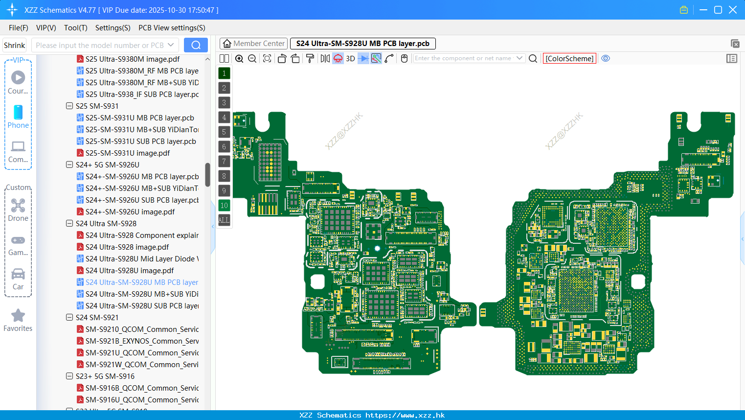 Samsung S24 Ultra-SM-S928U MB PCB Layer